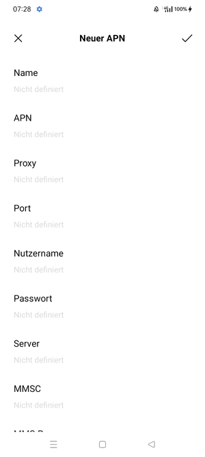 Geben Sie Internet-Informationen ein
