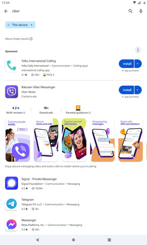 Select the app