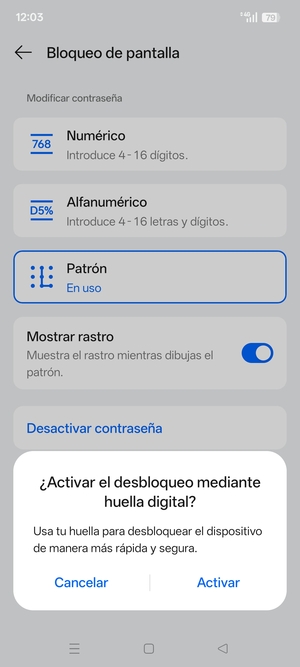 Seleccione la opción deseada