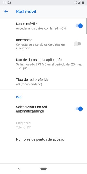 Seleccione Nombres de puntos de acceso