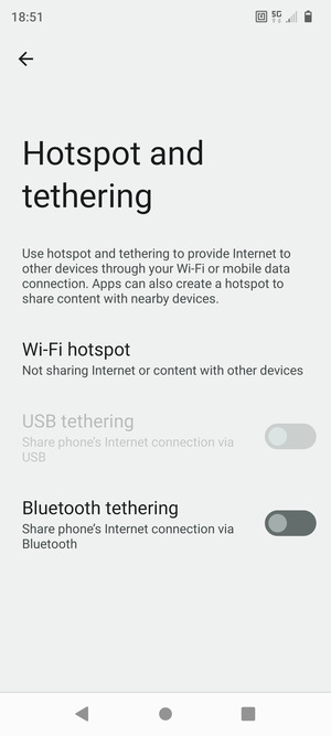 Select Wi-Fi hotspot