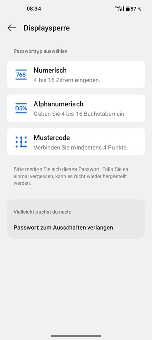 Wählen Sie Mustercode