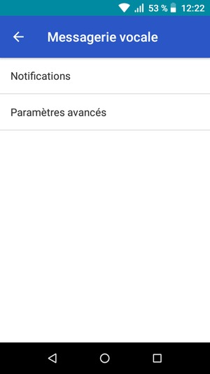 Sélectionnez Paramètres avancés