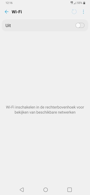 Schakel Wi-Fi in