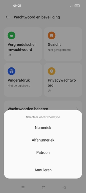 Selecteer Patroon