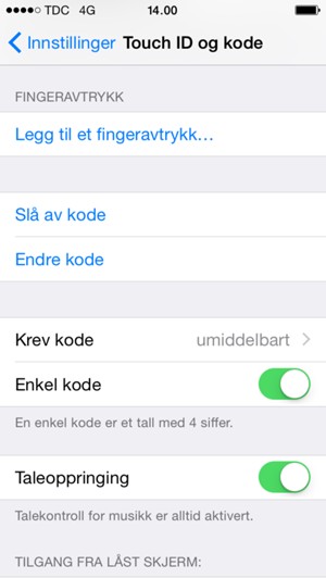 Velg Endre kode