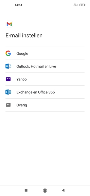 Selecteer Google