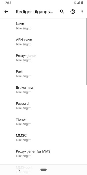Skriv inn MMS-informasjon
