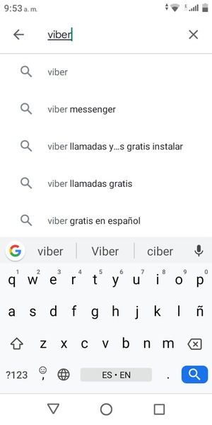 Introduzca el nombre de la aplicación y seleccione Buscar