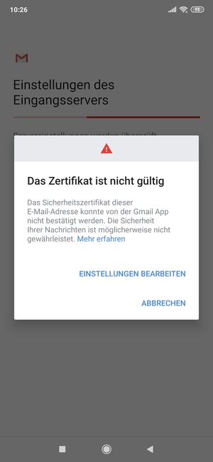 Wählen Sie EINSTELLUNGEN BEARBEITEN