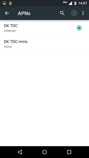 Select the Menu button