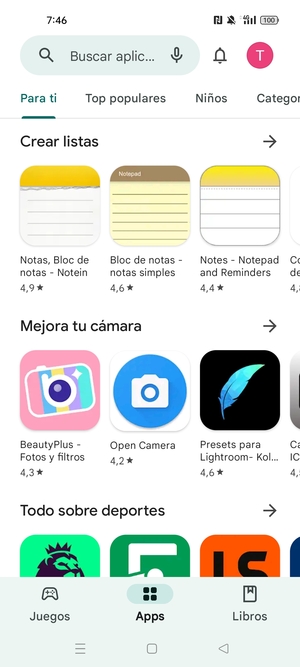 Seleccione la barra de Búsqueda
