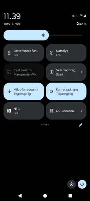 Vælg Batterisparefunktion