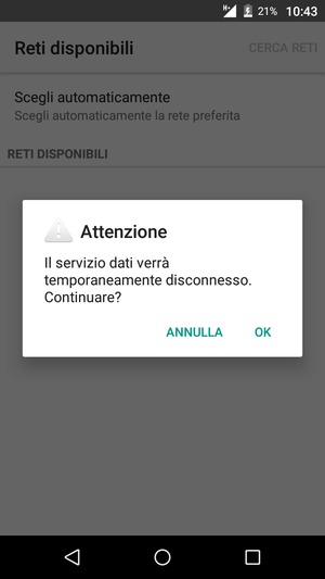 Seleziona OK