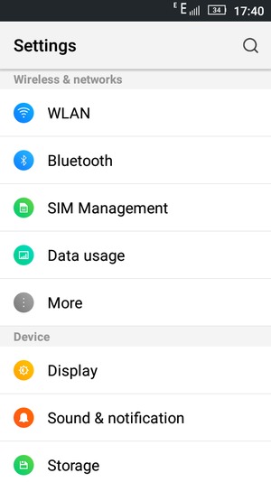 If you see this screen, select More