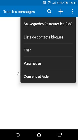 Sélectionnez Paramètres