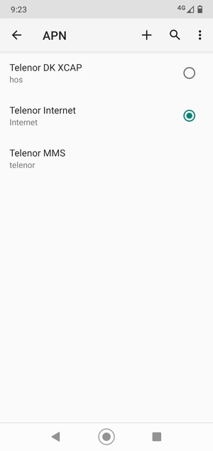 El teléfono ha sido configurado para MMS