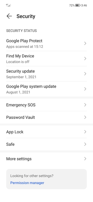 Select More settings