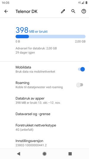 Velg Foretrukket nettverkstype