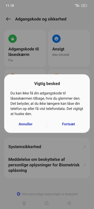 Vælg Fortsæt