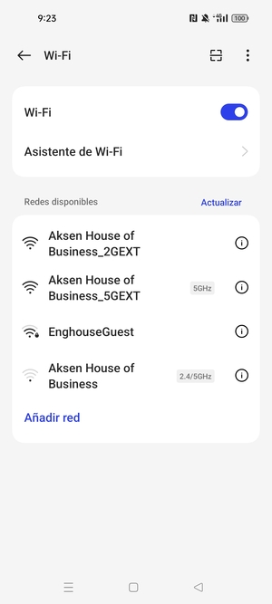 Seleccione la red inalámbrica a la que desea conectarse