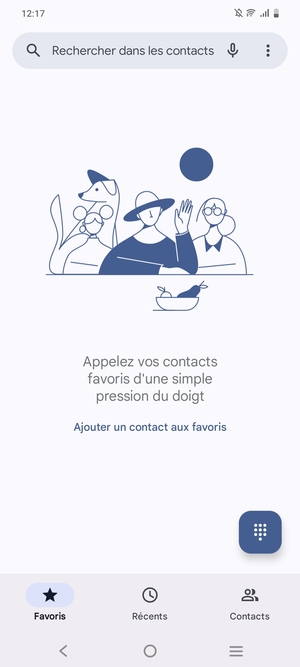 Sélectionnez le bouton du Menu