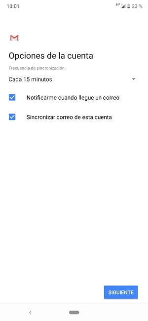 Seleccione SIGUIENTE