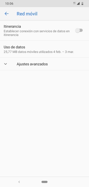 Para cambiar la red en caso de problemas de conectividad, seleccione Ajustes avanzados