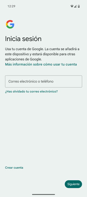 Introduzca su dirección de correo electrónico y seleccione Siguiente