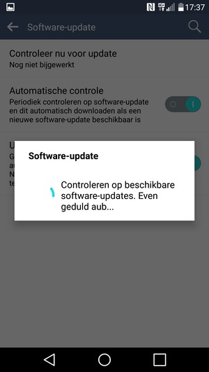 Wacht tot de zoekopdracht beëindigd is