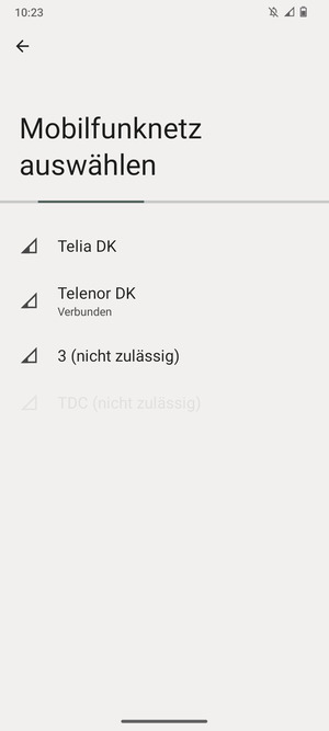 Warten Sie, bis die Suche abgeschlossen ist