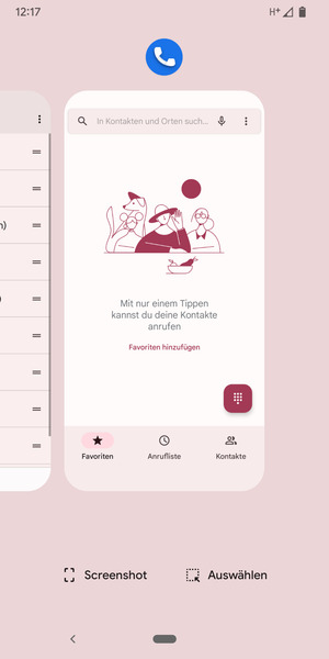 Apps nach oben streifen, um sie zu schliessen