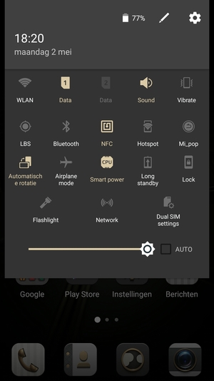 Selecteer AUTO