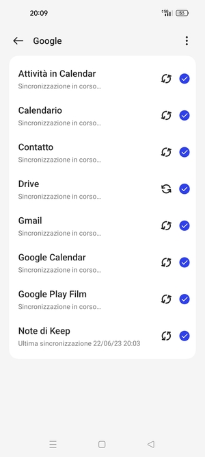 Le tue informazioni verranno sincronizzate