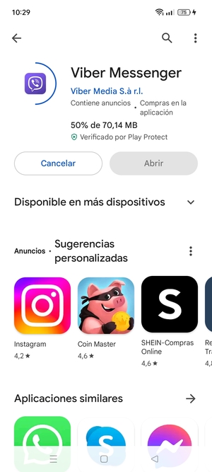 Espere a que el proceso de instalación finalice