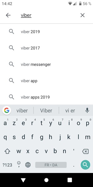 Saisissez le nom de l'appli et sélectionnez Rechercher