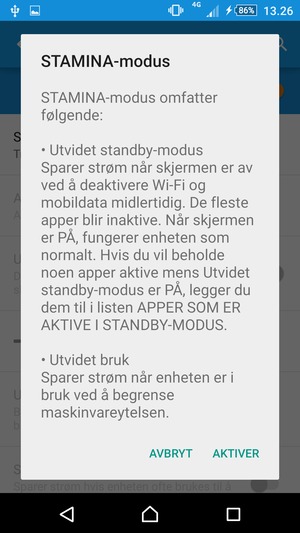 Velg AKTIVER