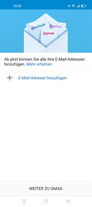 Wählen Sie E-Mail-Adresse hinzufügen