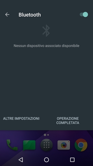 Disattiva Bluetooth
