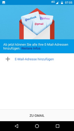 Wählen Sie E-Mail-Adresse hinzufügen