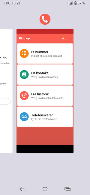Swipe apps opad for at lukke dem