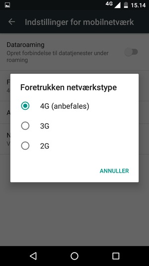 Vælg din foretrukne mulighed