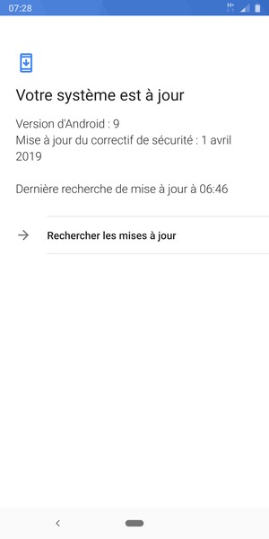 Sélectionnez Rechercher les mises à jour