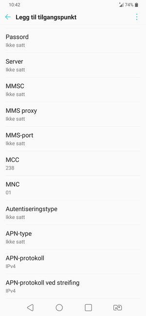 Bla ned og skriv inn MMS-informasjon
