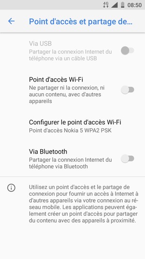 Sélectionnez Configurer le point d'accès Wi-Fi 