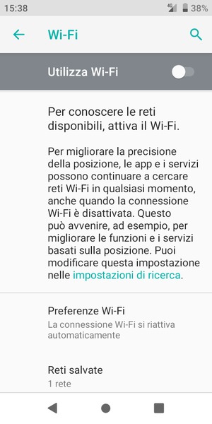 Attiva Wi-Fi