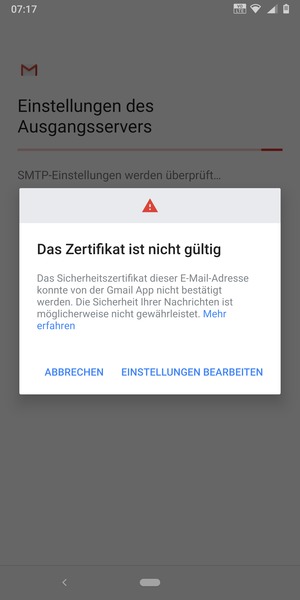 Wählen Sie EINSTELLUNGEN BEARBEITEN