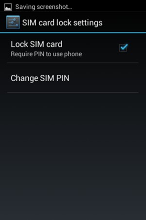 Check the Lock SIM card checkbox and select Change SIM PIN