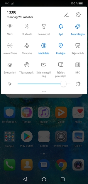 Slå av Posisjon
