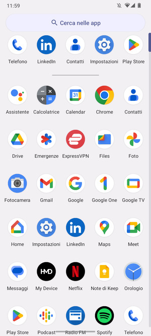 Seleziona Impostazioni
